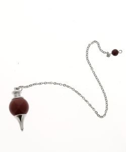 Pendule sphère Jaspe Rouge 4cm